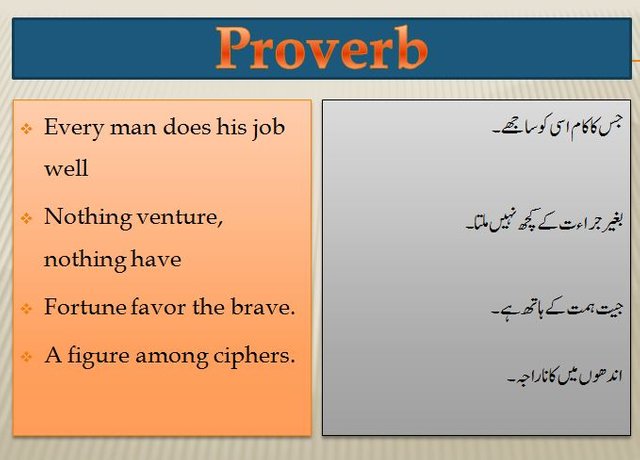 lecture:05 Proverb with Urdu translation ضرب المثل اردو ترجمہ کے